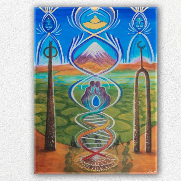 Cuadro de Pintura - Cosmovisión Aymara